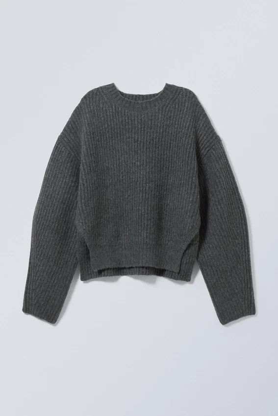 Jerséu de punto Ivy – Gris oscuro Jerséu de punto Ivy – Gris oscuro