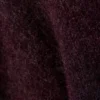 Jerséu de punto regular de mezcla de lana – Rojo oscuro jaspeado Jerséu de punto regular de mezcla de lana – Rojo oscuro jaspeado