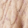Jerséu de textura con trenzado largo – Beige – Nudos rosas Jerséu de textura con trenzado largo – Beige – Nudos rosas