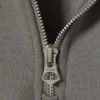 Jerséu holgado con media cremallera – Gris polvoriento Jerséu holgado con media cremallera – Gris polvoriento