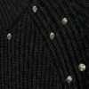 Jerséu holgado de mezcla de lana con tachuelas – Negro – Tachuelas Jerséu holgado de mezcla de lana con tachuelas – Negro – Tachuelas