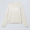 Jerséu oversize con estampados – Light Dusty Mole