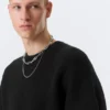 Jerséu oversize de algodón grueso – Negro Jerséu oversize de algodón grueso – Negro