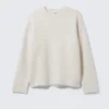 Jerséu oversize de mezcla de lana de Teo – Gris claro Jerséu oversize de mezcla de lana de Teo – Gris claro