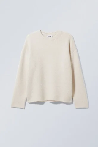 Jerséu oversize de mezcla de lana Teo – Crudo Jerséu oversize de mezcla de lana Teo – Crudo