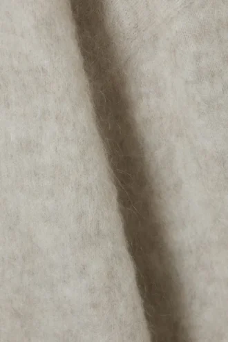 Jerséu oversize de punto con mezcla de mohair – Beige