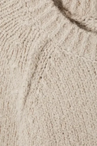 Jerséu raglán de punto suelto – Beige