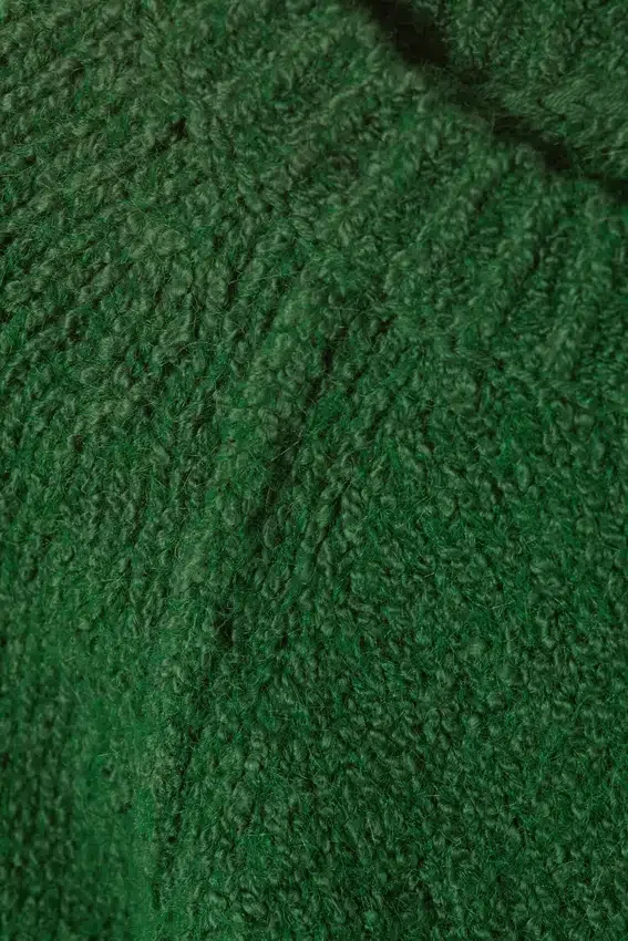 Jerséu raglán de punto suelto – Verde oscuro Jerséu raglán de punto suelto – Verde oscuro