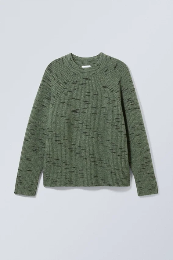 Jerséu raglán holgado Norman – Verde apagado Jerséu raglán holgado Norman – Verde apagado