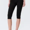 Leggings capri de talle medio y tacto suave – Negro Leggings capri de talle medio y tacto suave – Negro