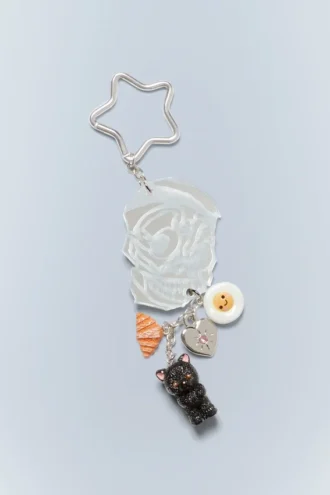 Llavero con charm – Plata – Calavera | Cheap Monday GB