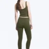 Mallas deportivas de cintura alta – Verde caqui oscuro
