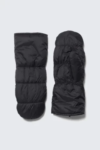 Manoplas acolchadas de nailon – Negro