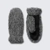 Manoplas de felpa – Gris oscuro jaspeado