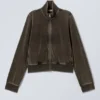 Min chaqueta de terciopelo lavado – Negro lavado