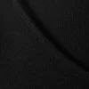 Mini camiseta Henley de canalé – Negro