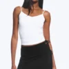 Mini falda cruzada con tirantes – Negra Mini falda cruzada con tirantes – Negra