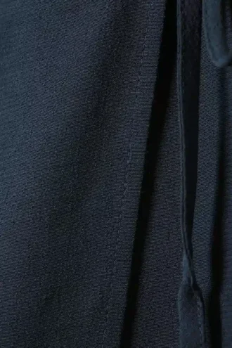 Mini falda cruzada entallada de viscosa – Azul oscuro