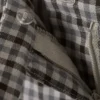 Mini falda de traje ajustada de talle bajo – A cuadros blancos