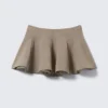 Mini falda tutú acampanada – Beige