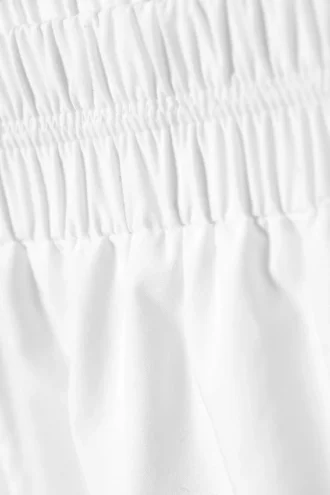 Mini pantalones cortos de algodón – Blanco