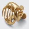 Mini pinza para el pelo escultural – Dorado cálido Mini pinza para el pelo escultural – Dorado cálido
