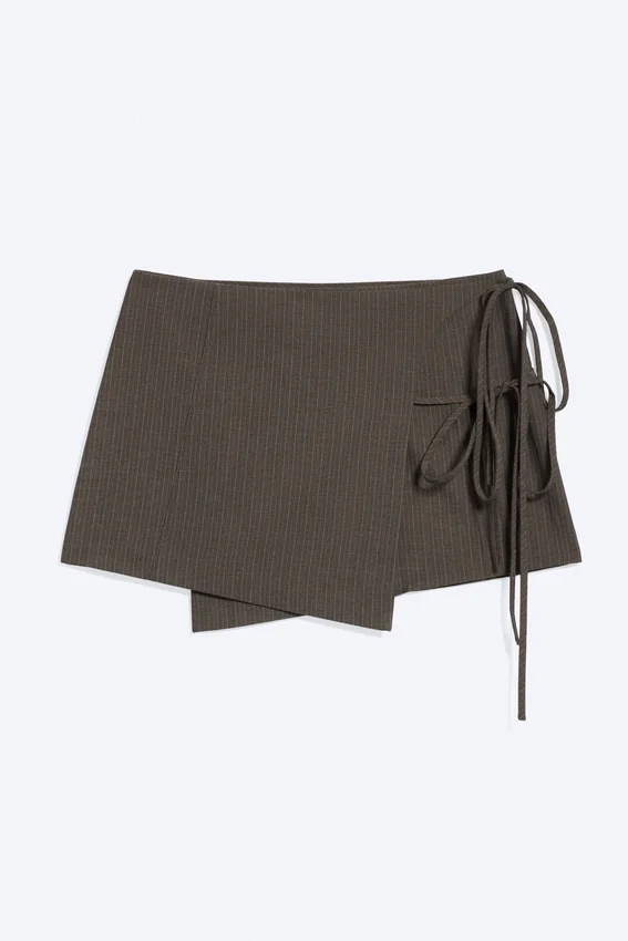 Minifalda cruzada con tirantes – Dark Mole Minifalda cruzada con tirantes – Dark Mole