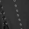 Minivestido con cordones y ojales – Gris oscuro Minivestido con cordones y ojales – Gris oscuro