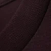 Minivestido de algodón de manga larga – Ciruela oscuro