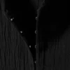 Minivestido de manga larga arrugado – Negro Minivestido de manga larga arrugado – Negro