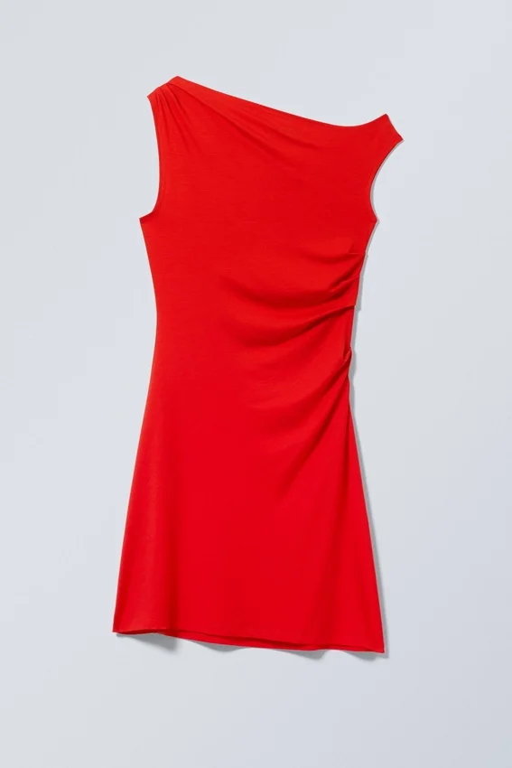Minivestido drapeado – Rojo Minivestido drapeado – Rojo