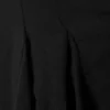 Minivestido fluido con cuello en V – Negro Minivestido fluido con cuello en V – Negro