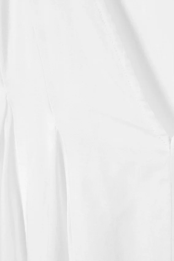 Minivestido holgado con cuello en V – Blanco Minivestido holgado con cuello en V – Blanco