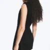 Minivestido sin mangas de sarga – Negro Minivestido sin mangas de sarga – Negro