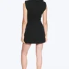Minivestido sin mangas de sarga – Negro Minivestido sin mangas de sarga – Negro