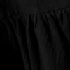 Minivestido sin mangas de sarga – Negro