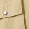 Minivestido tipo pichi de lona de algodón de estilo utilitario – Amarillo claro