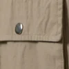 Minivestido tipo pichi de lona de algodón de estilo utilitario – Beige Minivestido tipo pichi de lona de algodón de estilo utilitario – Beige