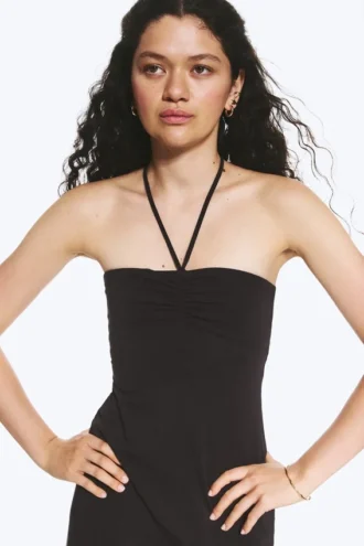 Minivestido tubo – Marrón oscuro