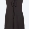 Minivestido tubo – Marrón oscuro Minivestido tubo – Marrón oscuro