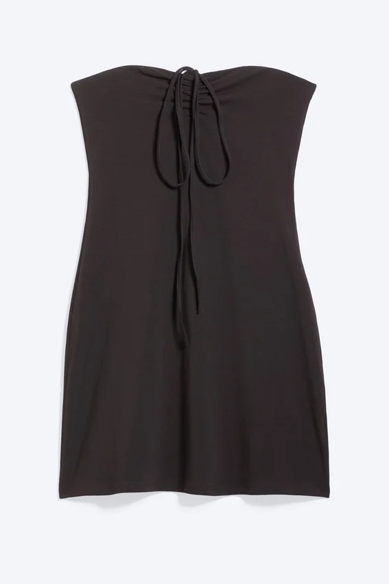 Minivestido tubo – Marrón oscuro Minivestido tubo – Marrón oscuro