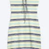 Minivestido tubo – Rayas azul/verde/amarillo Minivestido tubo – Rayas azul/verde/amarillo