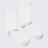Pack de 2 pares de calcetines cortos de algodón con punto calado – Blanco Pack de 2 pares de calcetines cortos de algodón con punto calado – Blanco