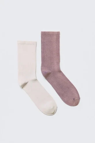 Pack de 2 pares de calcetines cortos lavados – Light Dusty Mole Pack de 2 pares de calcetines cortos lavados – Light Dusty Mole