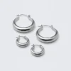 Pack de 2 pendientes de aro pulidos – Plata Pack de 2 pendientes de aro pulidos – Plata