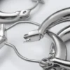 Pack de 2 pendientes de aro pulidos – Plata Pack de 2 pendientes de aro pulidos – Plata