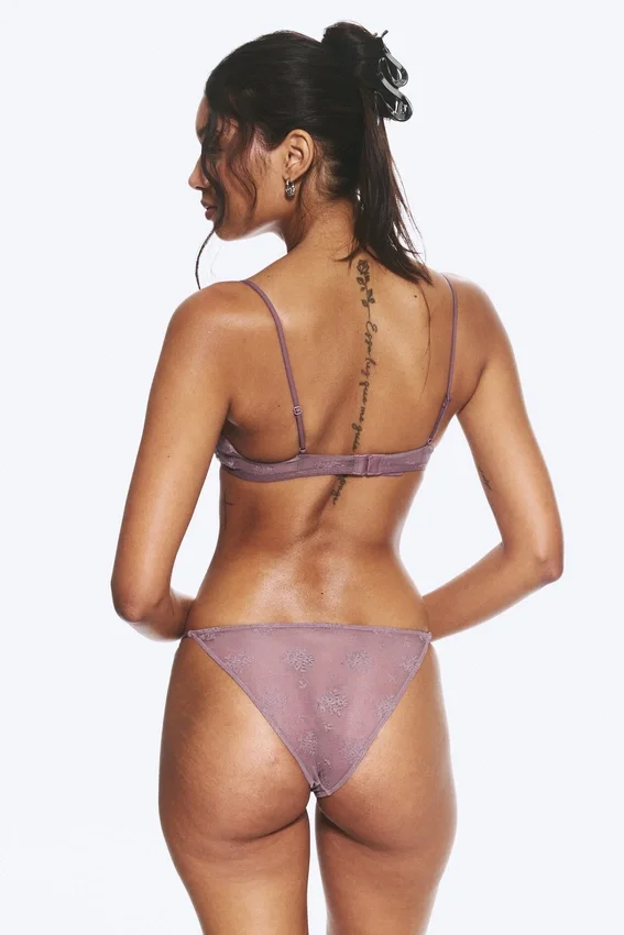 Pack de 2 slips de encaje – Lila empolvado Pack de 2 slips de encaje – Lila empolvado