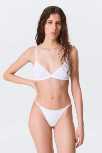 Pack de 2 tangas de algodón – Blanco y negro