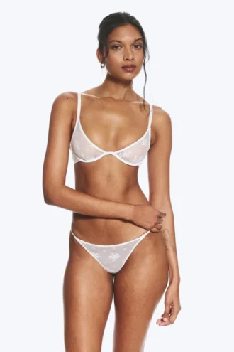 Pack de 2 tangas de encaje – Blanco