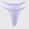 Pack de 2 tangas de encaje con remolinos – Lila claro Pack de 2 tangas de encaje con remolinos – Lila claro